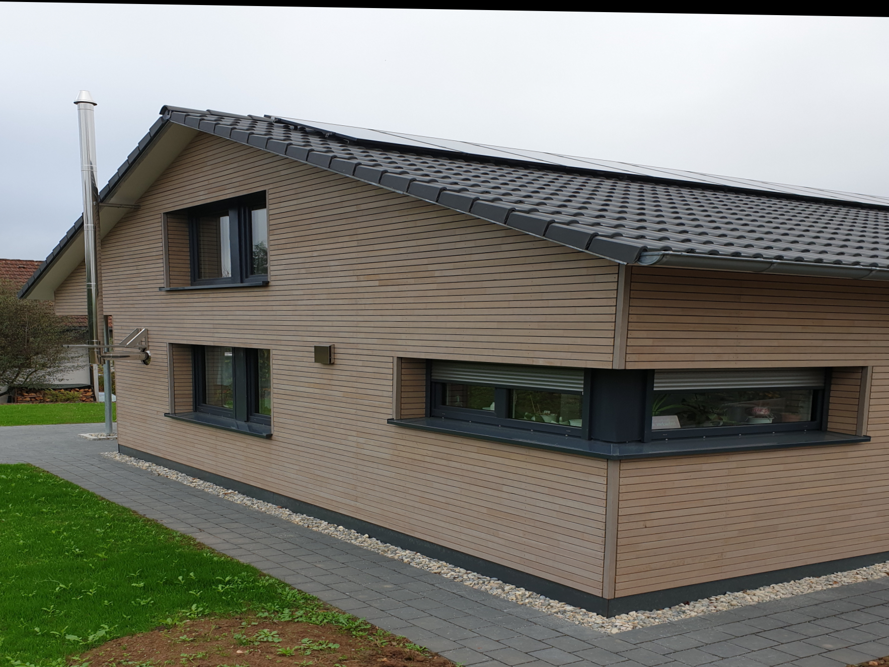 Moderne Holzfassade – Fassadenarbeiten von Holzbau Hess