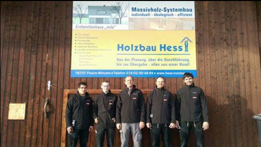 Das Team von Holzbau Hess